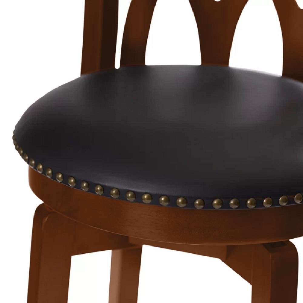 Boraam - 24in Cathedral Swivel Stool in Cherry - 40324 veiw 3