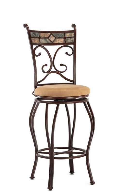 Boraam - 29in Beau Swivel Stool in Black and Gold - 80516 veiw 1