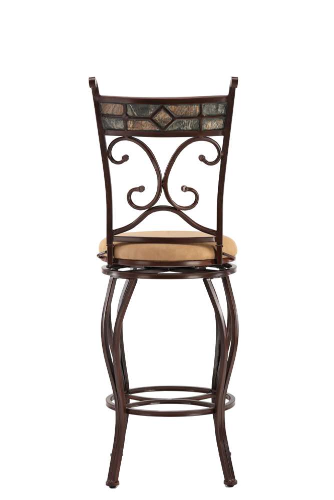 Boraam - 29in Beau Swivel Stool in Black and Gold - 80516 veiw 2