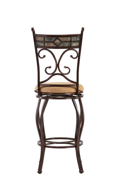 Boraam - 29in Beau Swivel Stool in Black and Gold - 80516 veiw 2