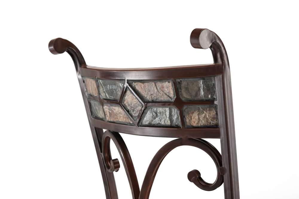 Boraam - 29in Beau Swivel Stool in Black and Gold - 80516 veiw 4