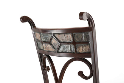 Boraam - 29in Beau Swivel Stool in Black and Gold - 80516 veiw 4