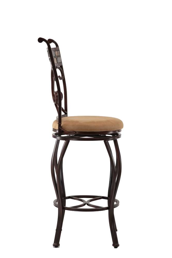 Boraam - 29in Beau Swivel Stool in Black and Gold - 80516 veiw 5