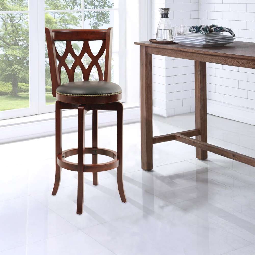 Boraam - 29in Cathedral Swivel Stool in Cherry - 40329 veiw 4