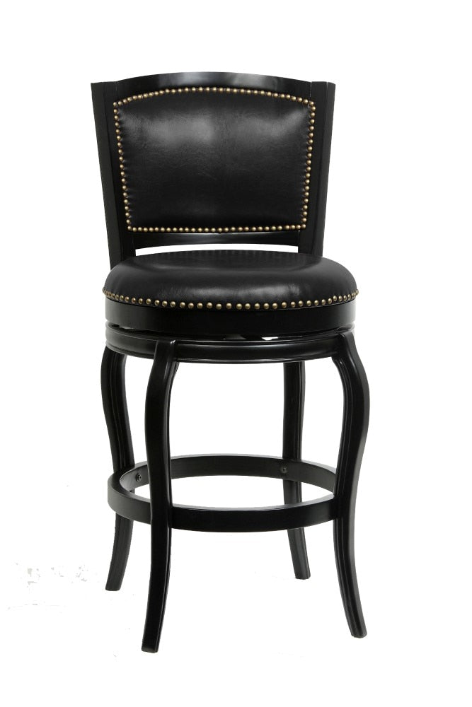 Boraam - 29in Harris Memory Swivel Stool in Black - 51329 veiw 1