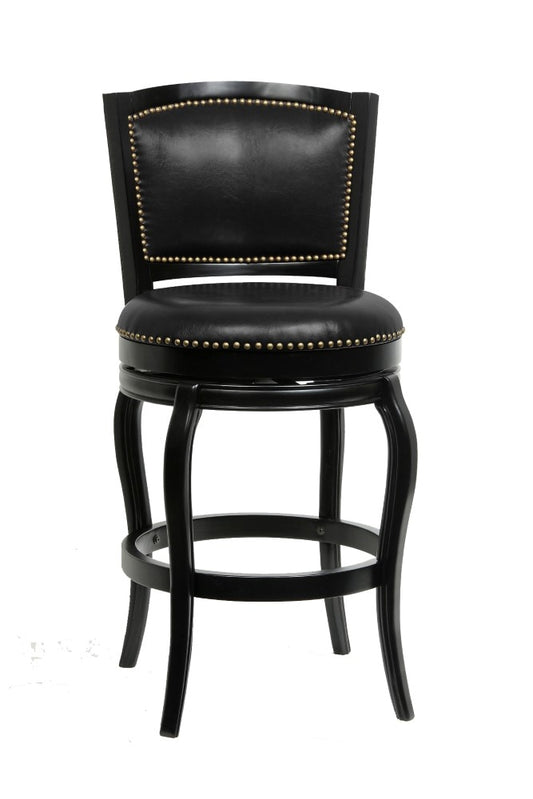 Boraam - 29in Harris Memory Swivel Stool in Black - 51329 veiw 1