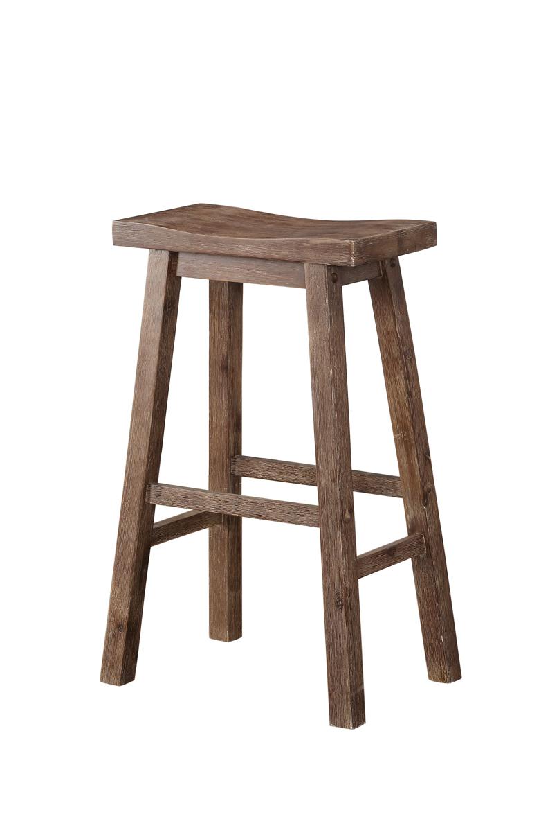 Boraam - 29in Sonoma Wire-Brush Saddle Stool - 75029 veiw 1