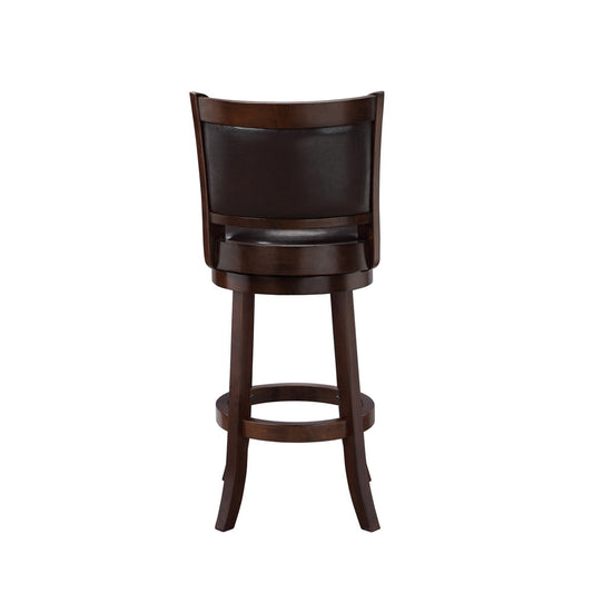 Boraam - Augusta Swivel Bar Stool - Cappuccino/Dark Brown - 46829 veiw 2