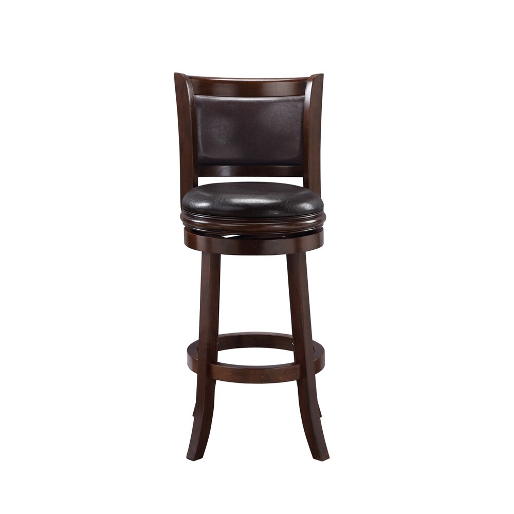 Boraam - Augusta Swivel Bar Stool - Cappuccino/Dark Brown - 46829 veiw 4