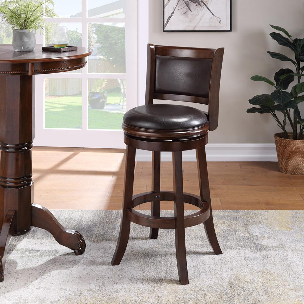 Boraam - Augusta Swivel Bar Stool - Cappuccino/Dark Brown - 46829 veiw 5
