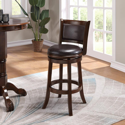 Boraam - Augusta Swivel Bar Stool - Cappuccino/Dark Brown - 46829 veiw 6
