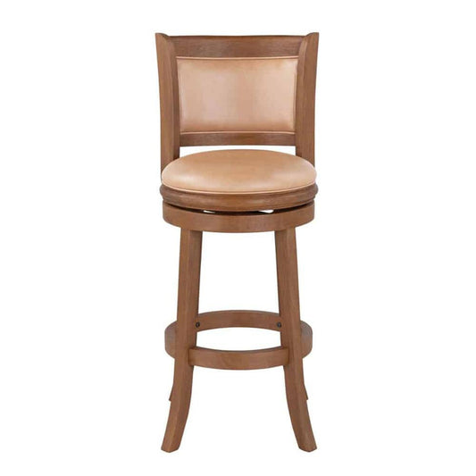 Boraam - Augusta Swivel Bar Stool - Chestnut Wire-Brush - 52829 veiw 2