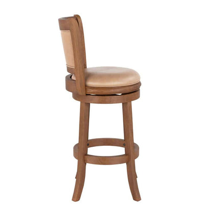 Boraam - Augusta Swivel Bar Stool - Chestnut Wire-Brush - 52829 veiw 3