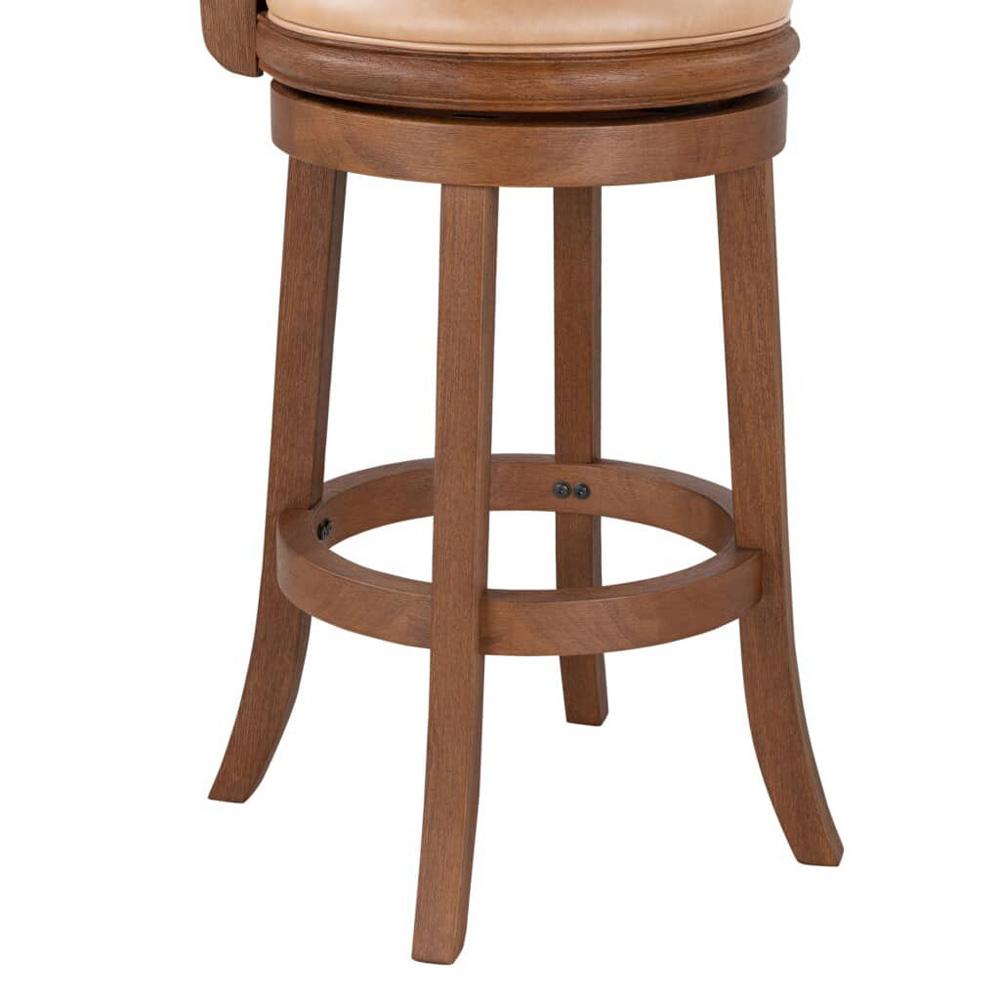 Boraam - Augusta Swivel Bar Stool - Chestnut Wire-Brush - 52829 veiw 5