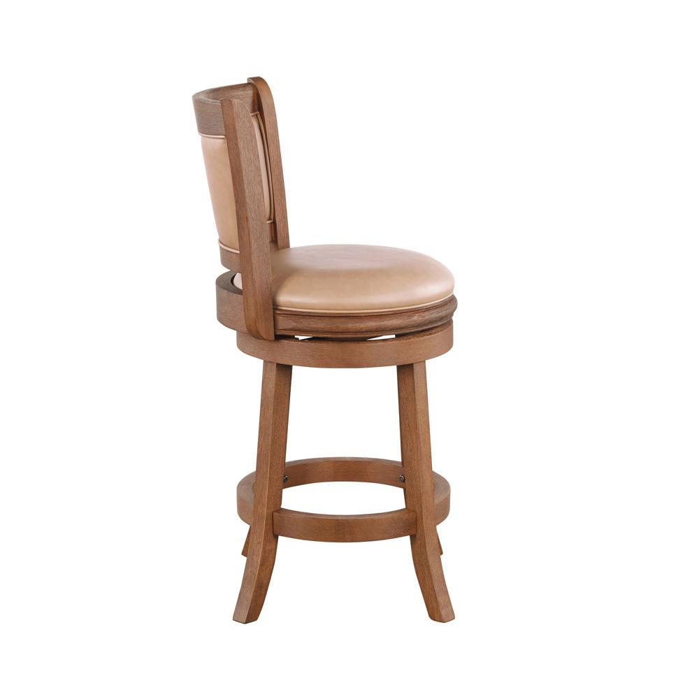 Boraam - Augusta Swivel Counter Stool - Chestnut Wire-Brush - 52824 veiw 3