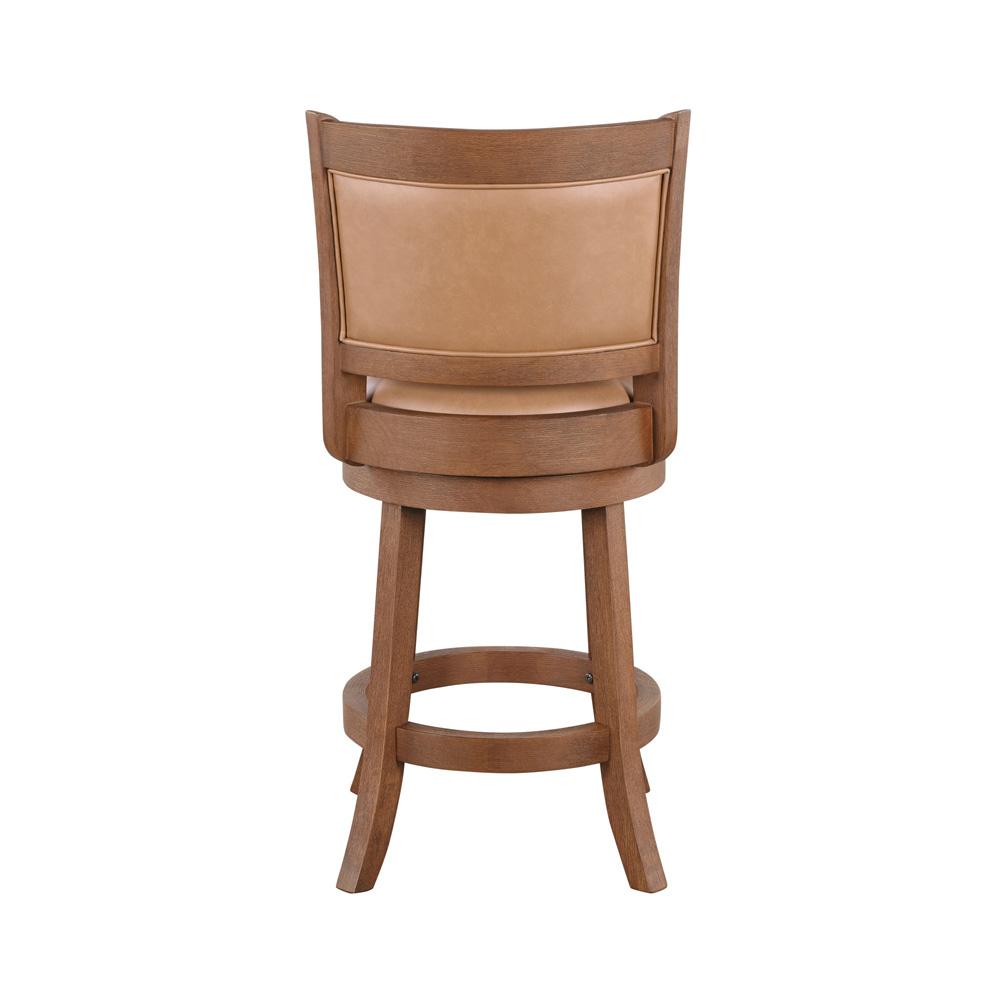 Boraam - Augusta Swivel Counter Stool - Chestnut Wire-Brush - 52824 veiw 4
