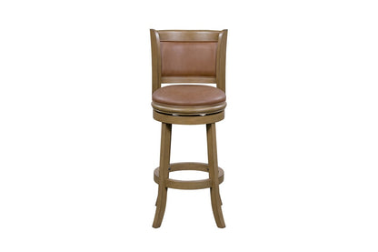 Boraam - Augusta Swivel Counter Stool - Distressed Sandrift - 58824 veiw 2