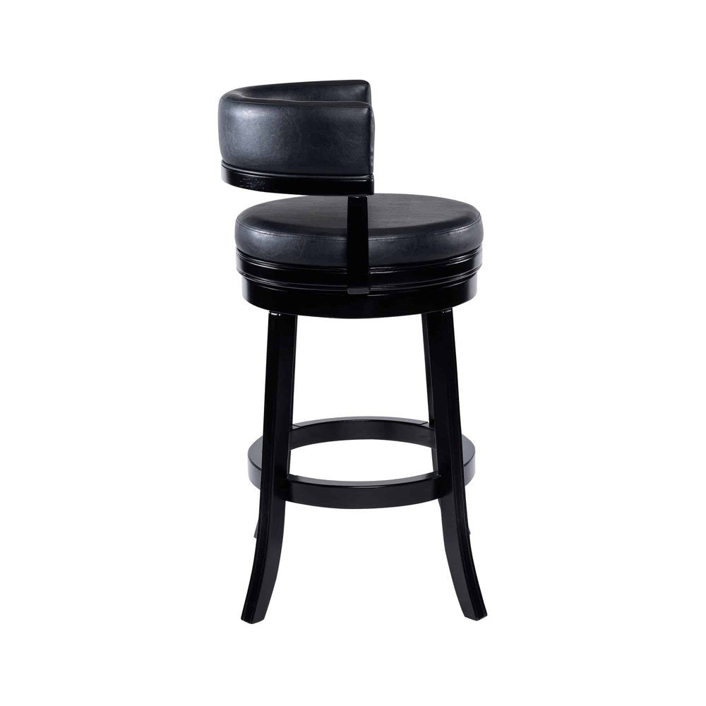 Boraam - Balen Bar Height Swivel Stool - Black - 90329 view 3