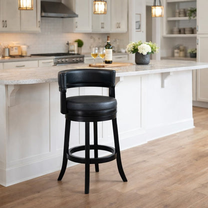Boraam - Balen Bar Height Swivel Stool - Black - 90329 view 8