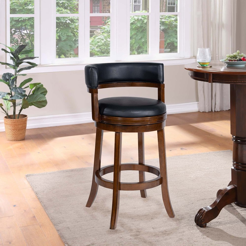 Boraam - Balen Swivel Bar Stool - Cappuccino Finish - 91329 view 8