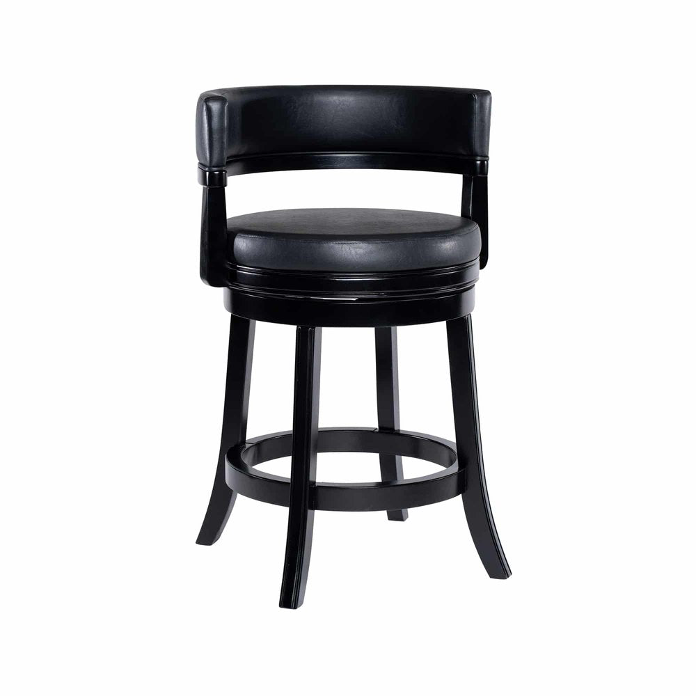 Boraam - Balen Swivel Counter Stool - Black - 90324 view 1