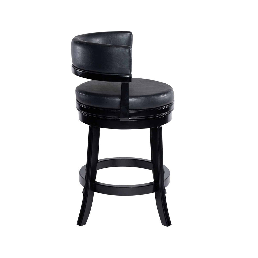 Boraam - Balen Swivel Counter Stool - Black - 90324 view 3