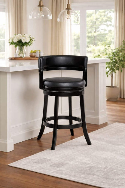 Boraam - Balen Swivel Counter Stool - Black - 90324 view 8