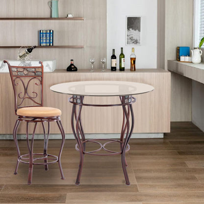 Boraam - Beau 36in Height Pub Table - Brown - 70416 veiw 9