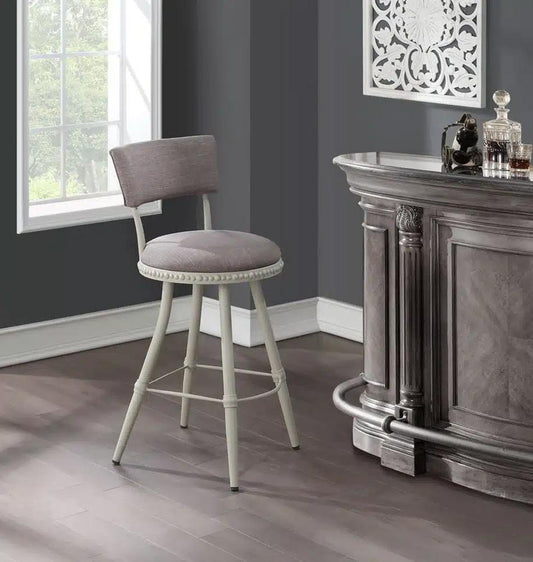 Boraam - Benton Adjustable Barstool - Light Gray/Beige Finish - 80752_BOR veiw 2