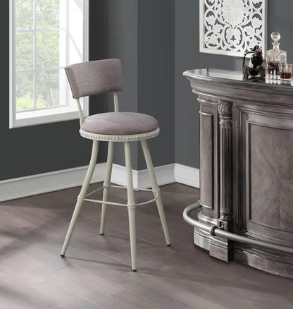 Boraam - Benton Adjustable Barstool - Light Gray/Beige Finish - 80752_BOR veiw 3