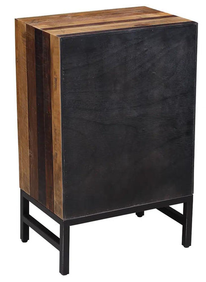 Boraam - Benton Oak Wood 3 Drawer Nightstand - Natural Oak Finish - 18145 veiw 4