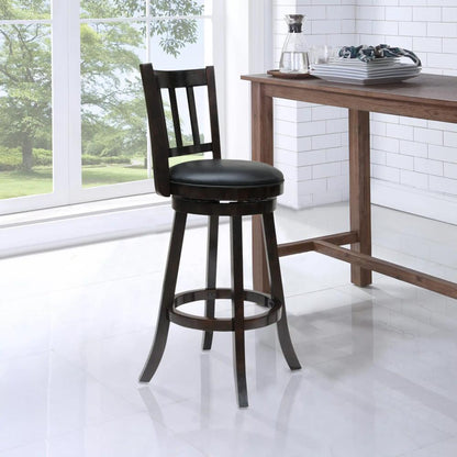 Boraam - Bloomington Swivel Bar Stool - Cappuccino - 60829 veiw 2