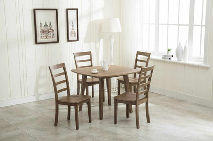 Boraam - Boulder 5-Piece Dining Set - Barnwood Wire-Brush - 71038 veiw 5