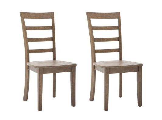 Boraam - Boulder Dining Chairs, Set of 2 - Barnwood Wire-Brush - 71026 veiw 1