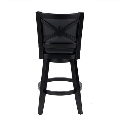 Boraam - Broadmoor Bar Height Swivel Stool - Black - 52929 veiw 4