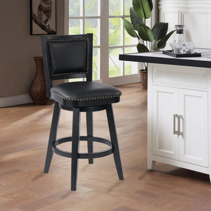 Boraam - Broadmoor Bar Height Swivel Stool - Black - 52929 veiw 7