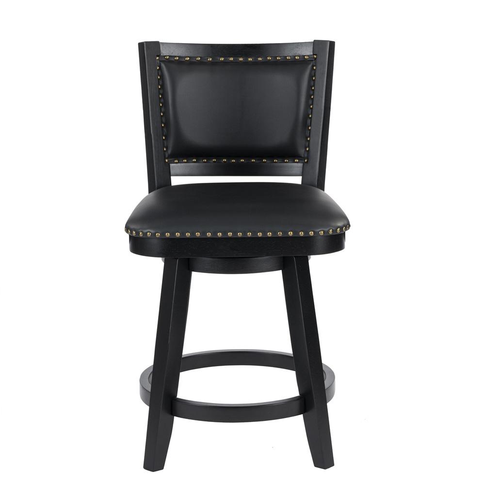 Boraam - Broadmoor Counter Height Swivel Stool - Black - 52924 veiw 2