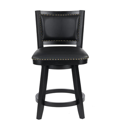 Boraam - Broadmoor Counter Height Swivel Stool - Black - 52924 veiw 2