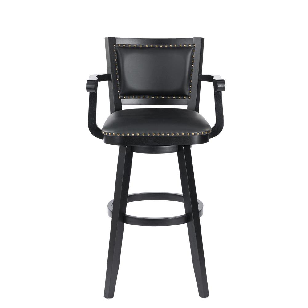 Boraam - Broadmoor Extra Tall Swivel Stool - Black - 52934 veiw 2