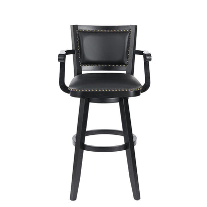 Boraam - Broadmoor Extra Tall Swivel Stool - Black - 52934 veiw 2