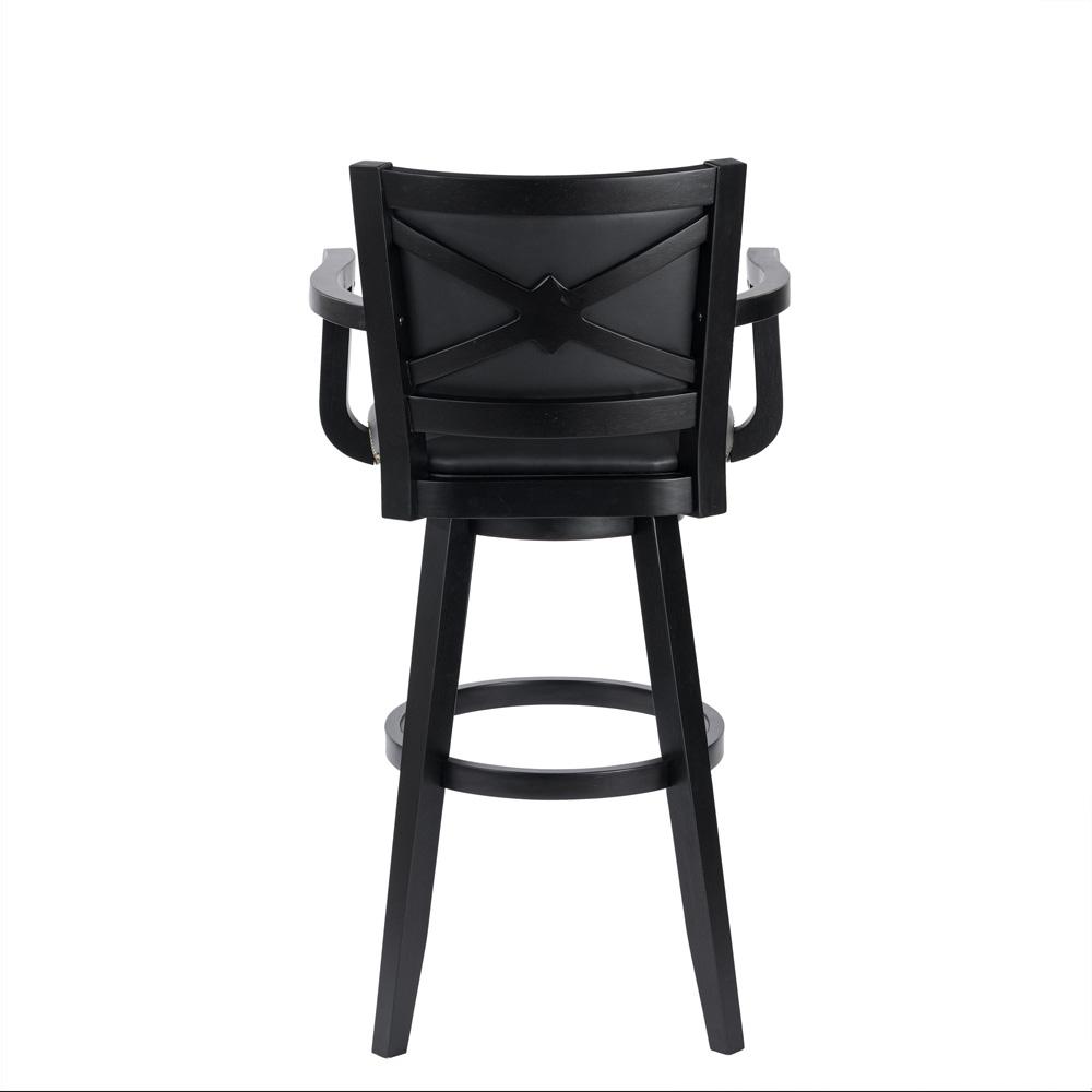 Boraam - Broadmoor Extra Tall Swivel Stool - Black - 52934 veiw 4