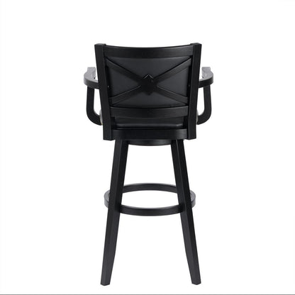 Boraam - Broadmoor Extra Tall Swivel Stool - Black - 52934 veiw 4