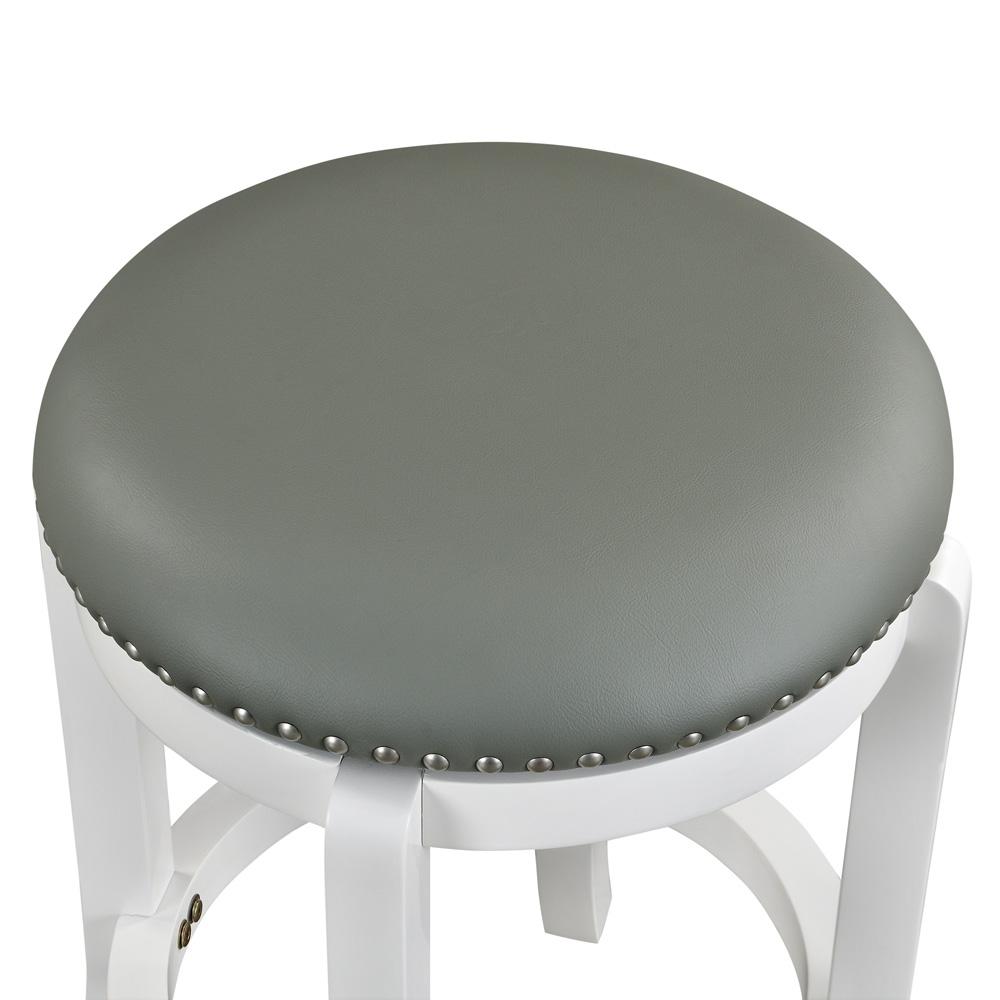 Boraam - Cordova Swivel Backless Counter Stool - White Finish - 33324 veiw 3