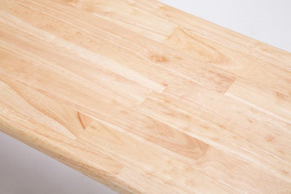 Boraam - Farmhouse Bench in White and Natural - 36369 view 3