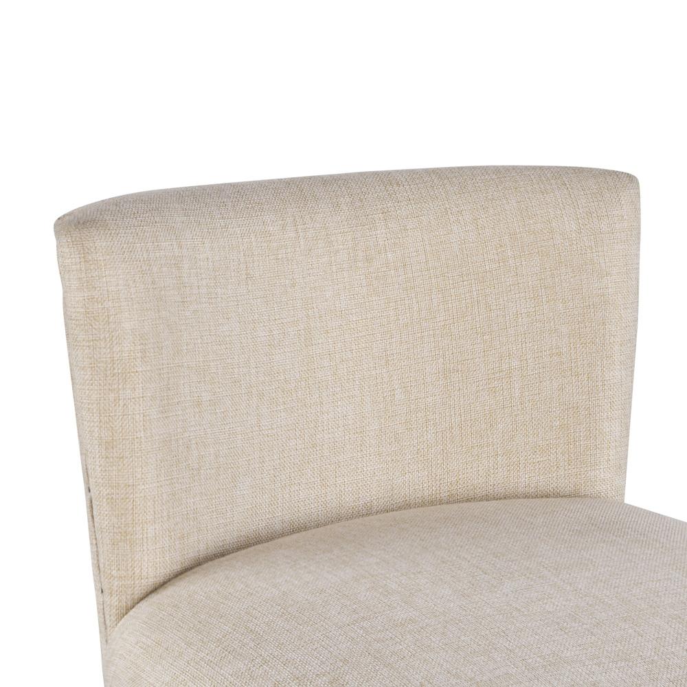 Boraam - Francesca Linen and Oak Wood Bar Stool - Tan/Natural - 18120 view 5