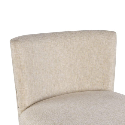 Boraam - Francesca Linen and Oak Wood Bar Stool - Tan/Natural - 18120 view 5