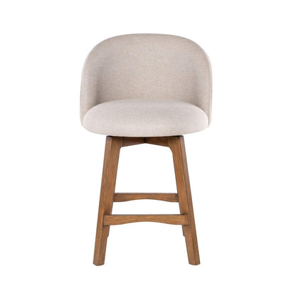 Boraam - Garet Swivel Counter Stool - Rustic Natural Finish - 91424 view 1