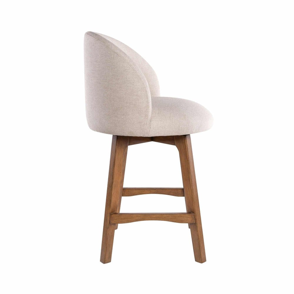 Boraam - Garet Swivel Counter Stool - Rustic Natural Finish - 91424 view 3