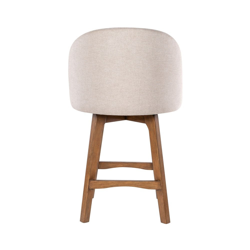 Boraam - Garet Swivel Counter Stool - Rustic Natural Finish - 91424 view 4