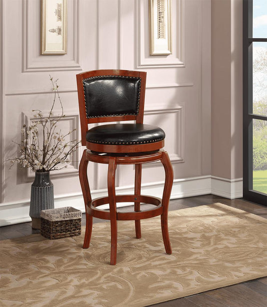 Boraam - Harris Swivel Bar Stool - Cherry - 51129 veiw 2